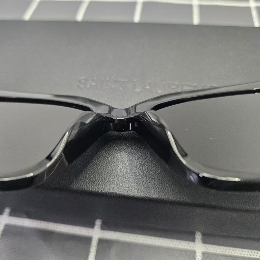 Saint Laurent Black and Gold Sunglasses - Picture 4 of 6